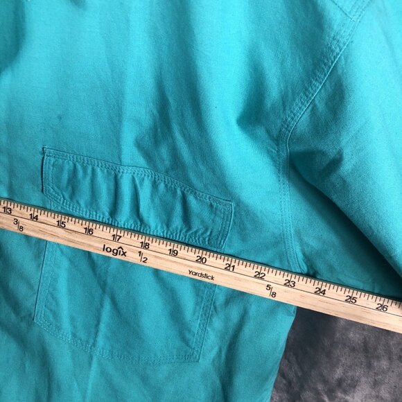 Introspect Men’s Shirt Button Up Large X Tall Marine Color Fishing Shirt - Picture 6 of 12